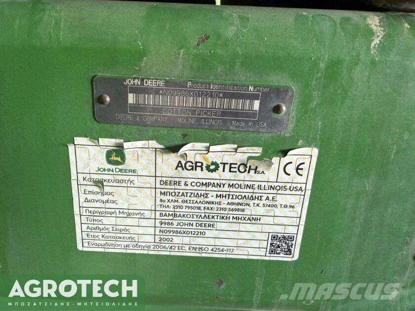 John Deere 9986 Трактори