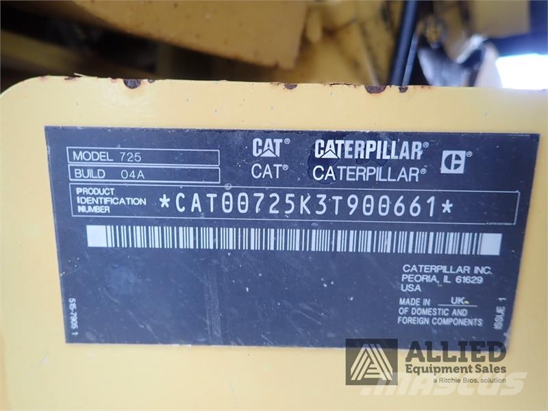 CAT 725 Tombereau articulé