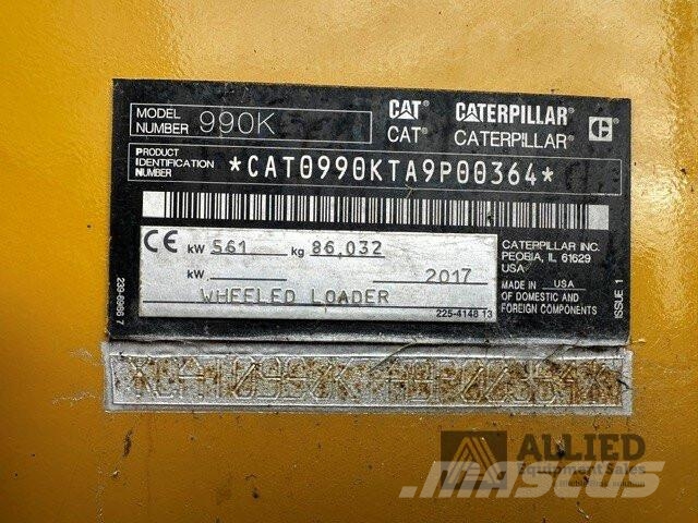 CAT 990K Φορτωτές με λάστιχα (Τροχοφόροι)