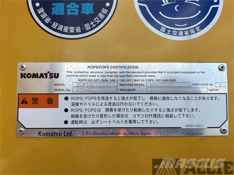 Komatsu WA100-8 Hjullastare