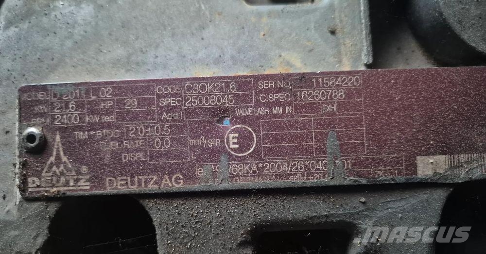 Deutz D2011 L02 Κινητήρες