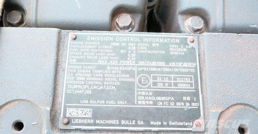 Liebherr D934S Двигуни