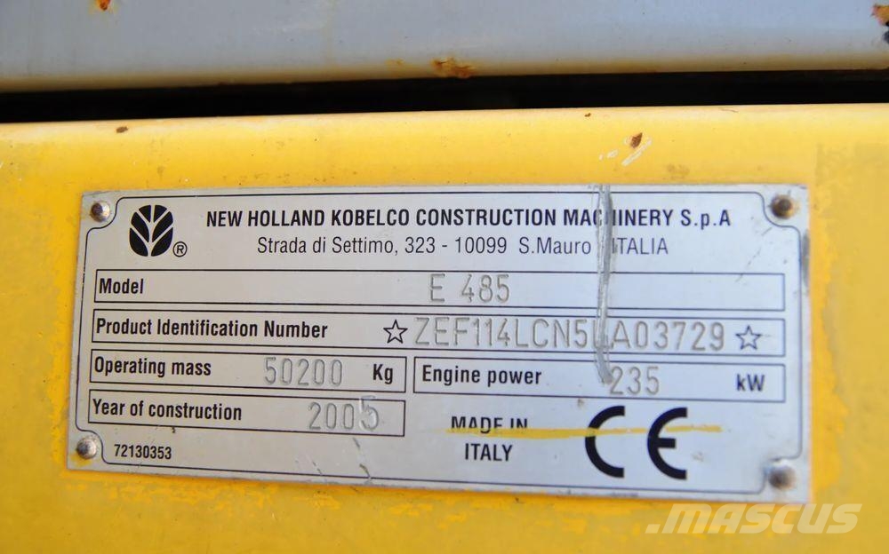 New Holland E 485 wszystkie części do tego modelu Hidráulicos