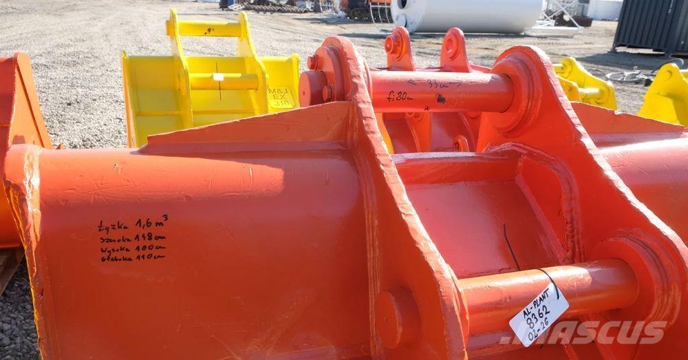 Volvo łyżka 1,6m3 miller firmowa volvo cat jcb case inne Cucharones