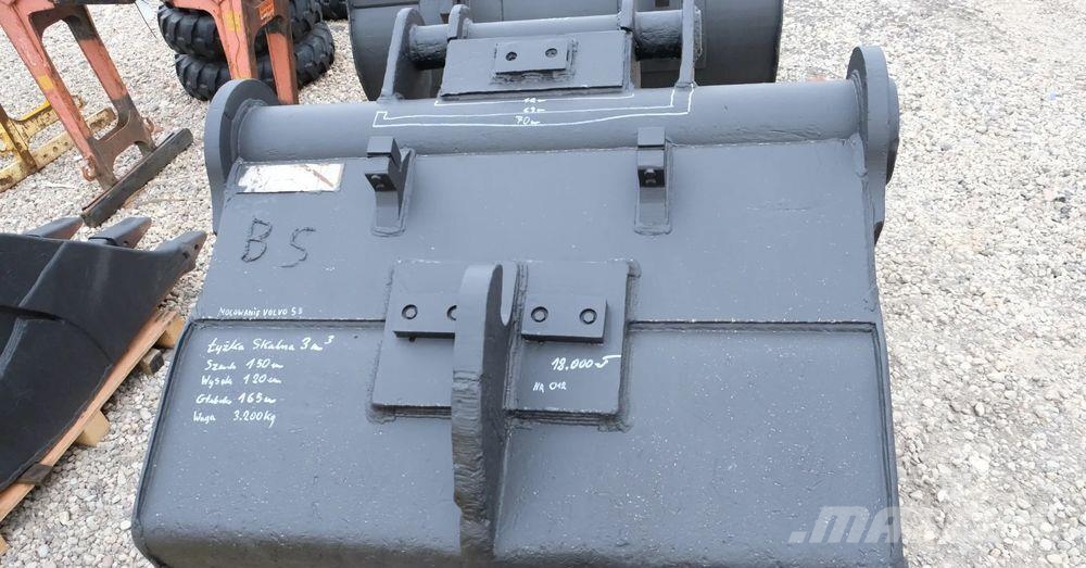 Volvo łyżka skalna do koparki mocowanie volvo S3 Buckets