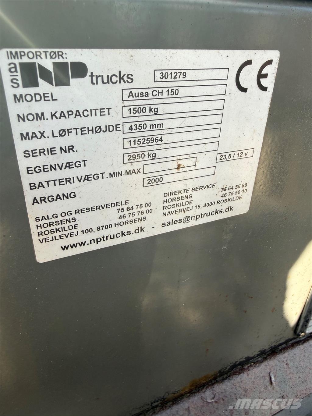 Ausa CH150 Carretillas elevadoras todo terreno