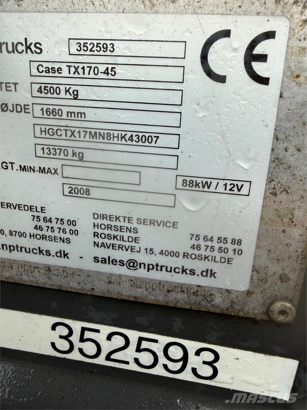 CASE TX170-45 Teleskopski viličarji