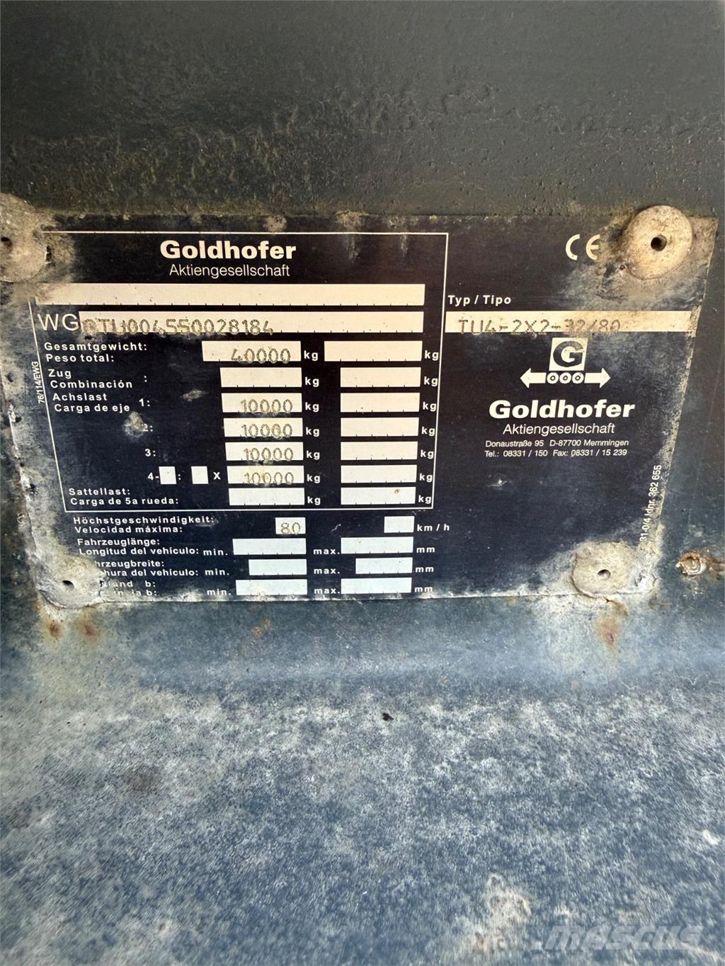 Goldhofer Maskintransport مقطورات أخرى