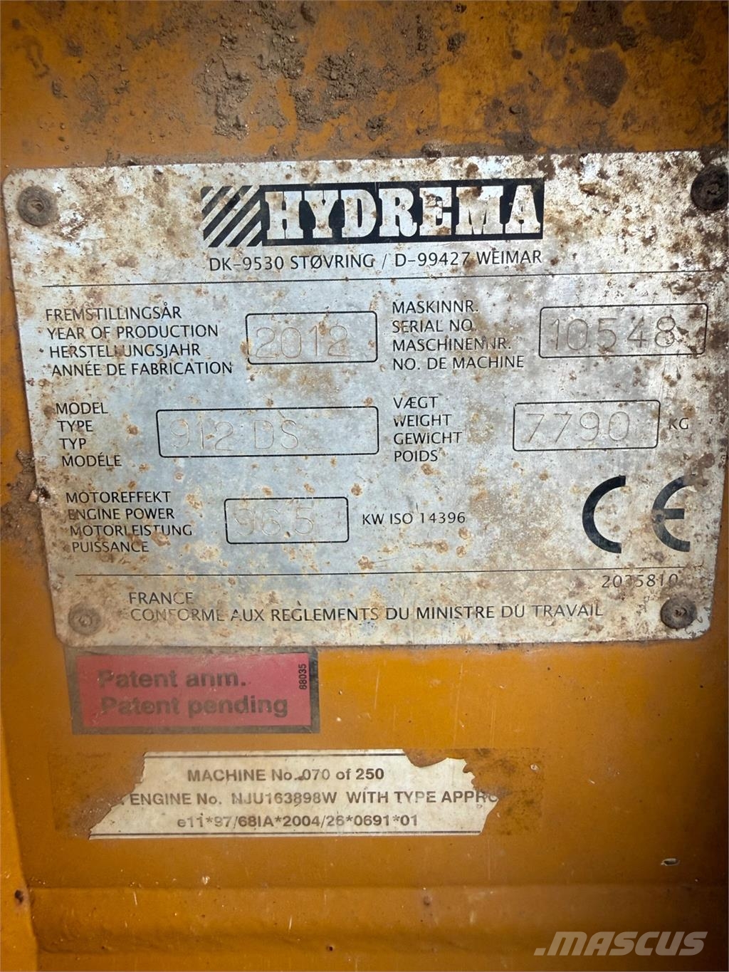 Hydrema 912DS Vyklápěcí dempry