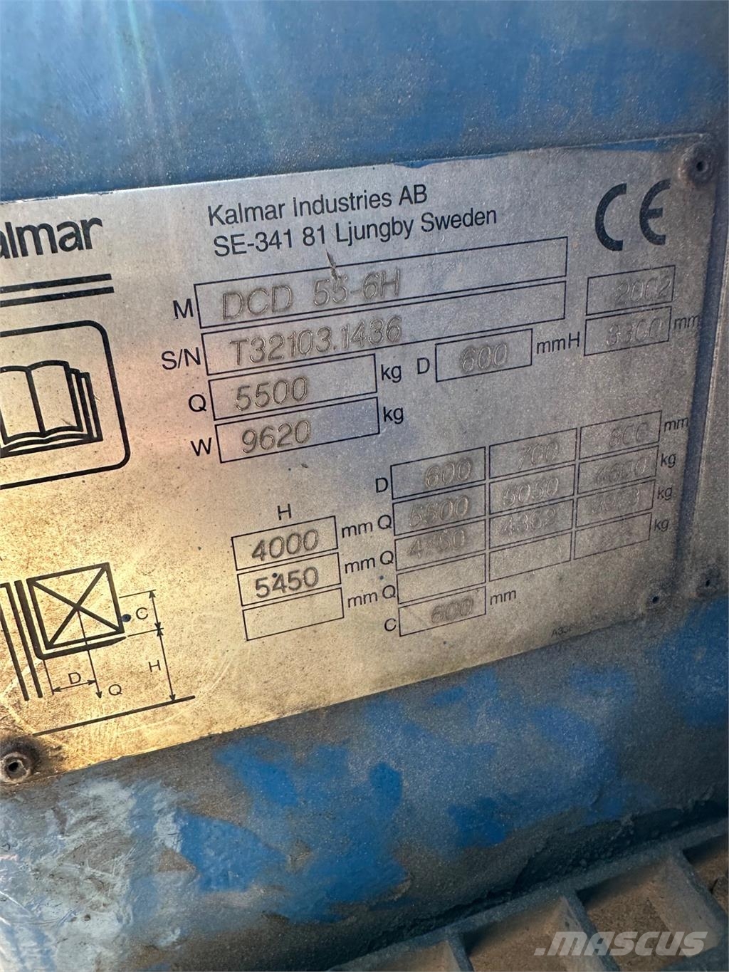 Kalmar DCD55-6 Dīzeļa autoiekrāvēji