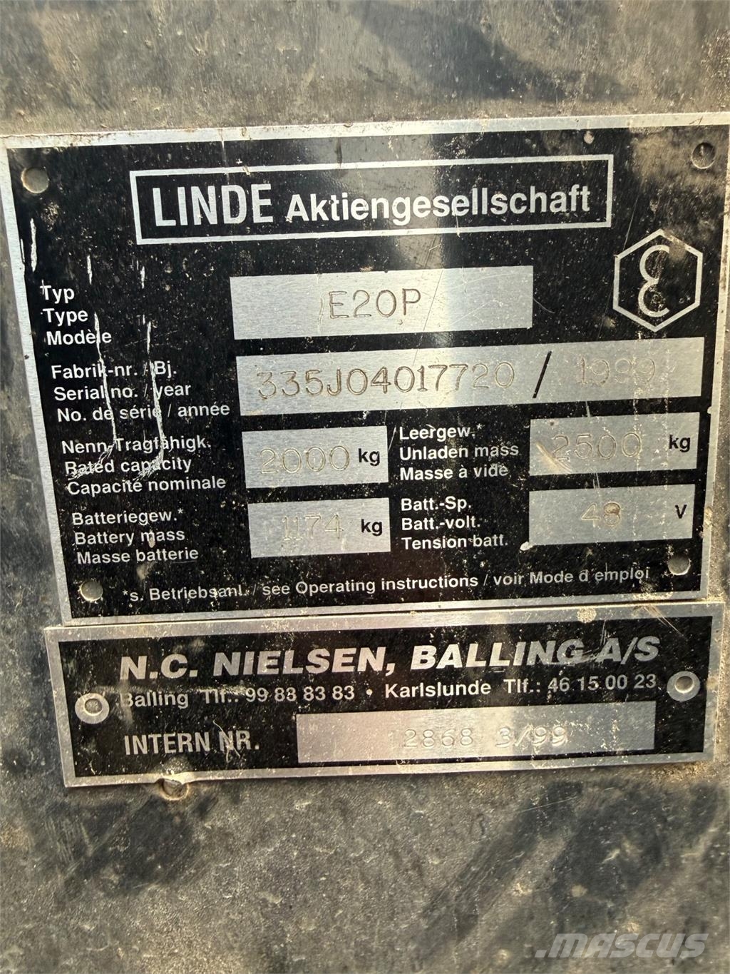 Linde E20 Sähkötrukit
