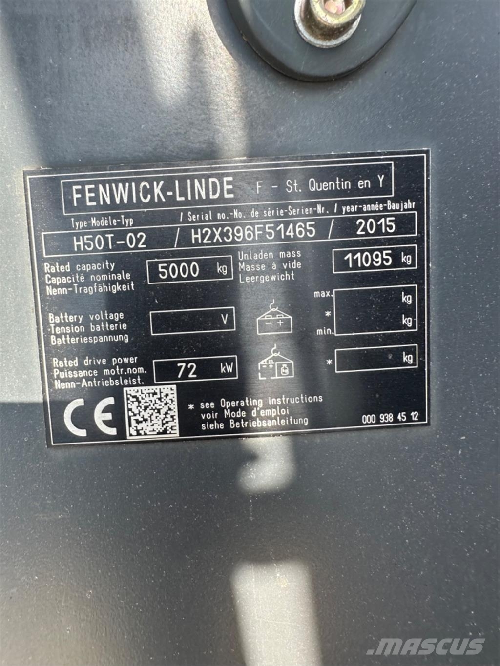 Linde H50T LPG'li forkliftler