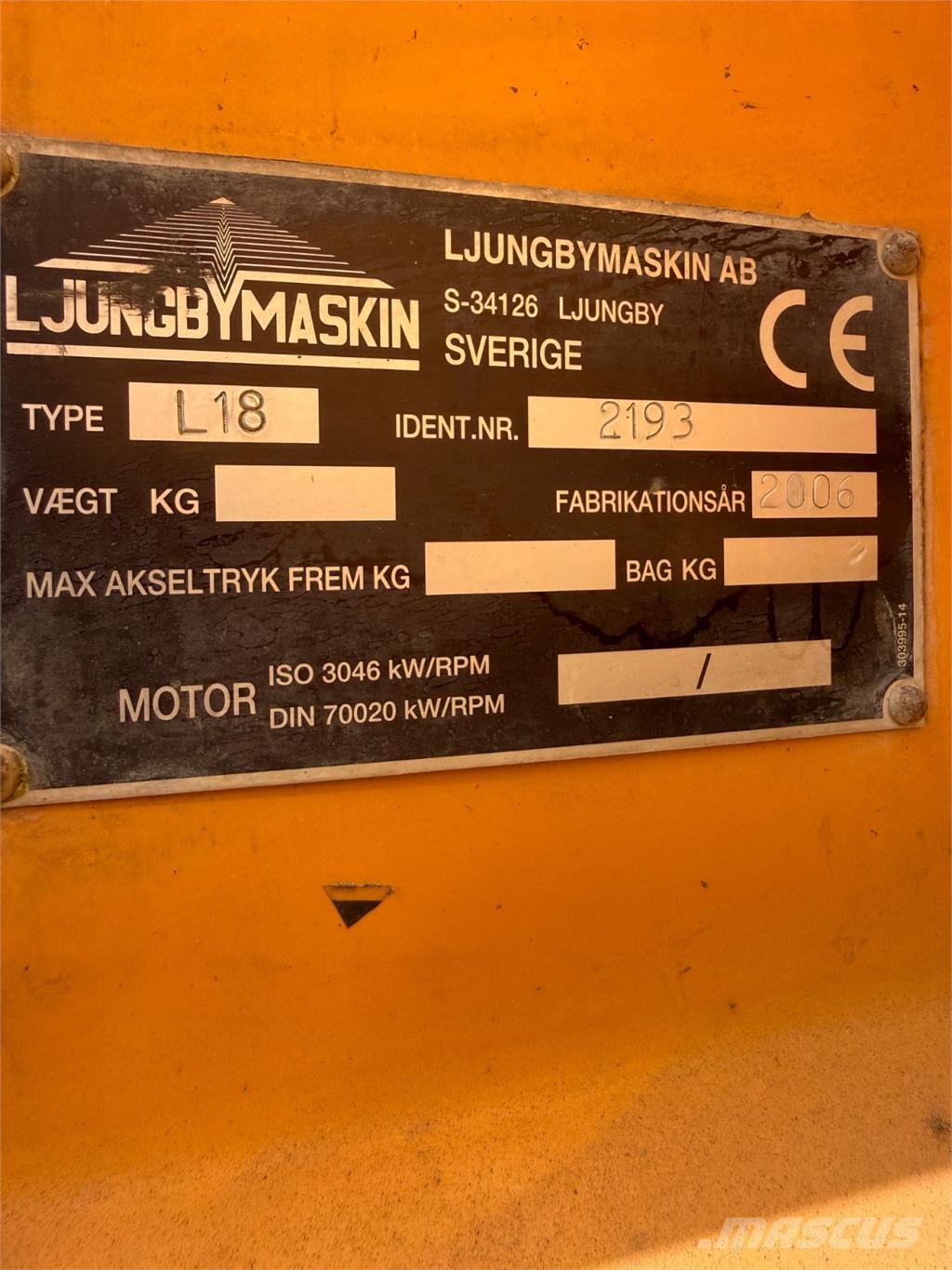 Ljungby L18 Wielladers