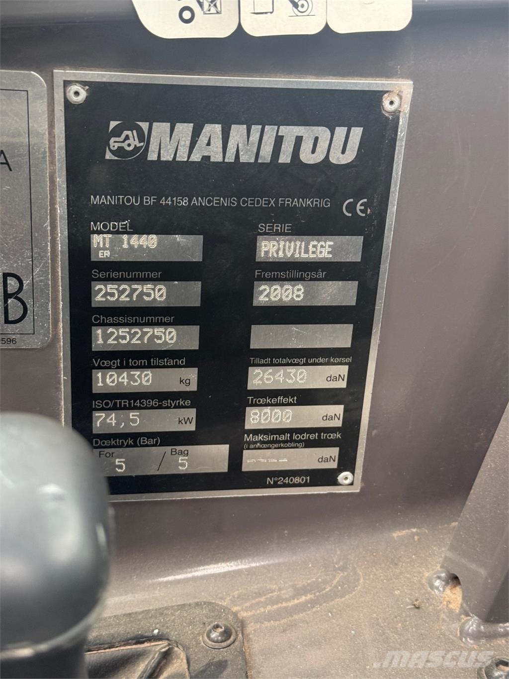 Manitou MT1440 Sollevatori telescopici