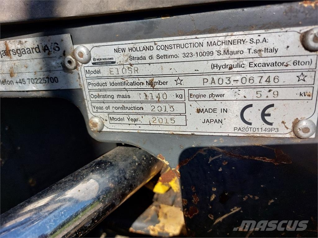 New Holland E10SR Minigravemaskiner