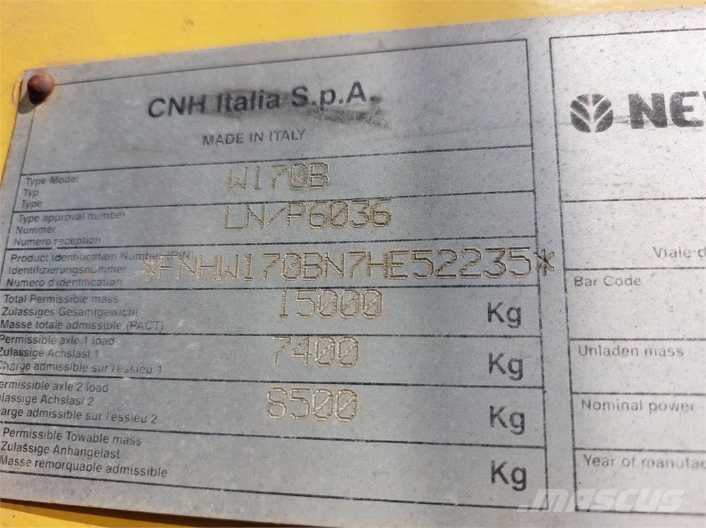 New Holland W170B Kolesni nakladalci