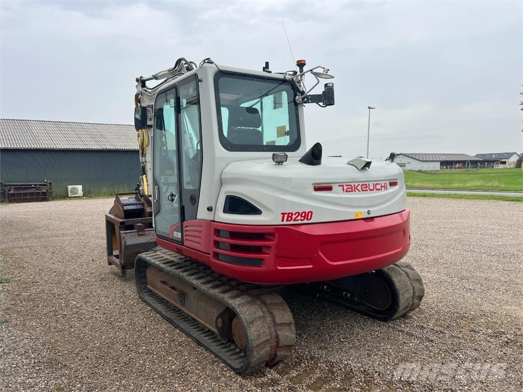 Takeuchi TB 290 - 8.400 kg. / Engcorn rotortilt, centralsmø Crawler excavators