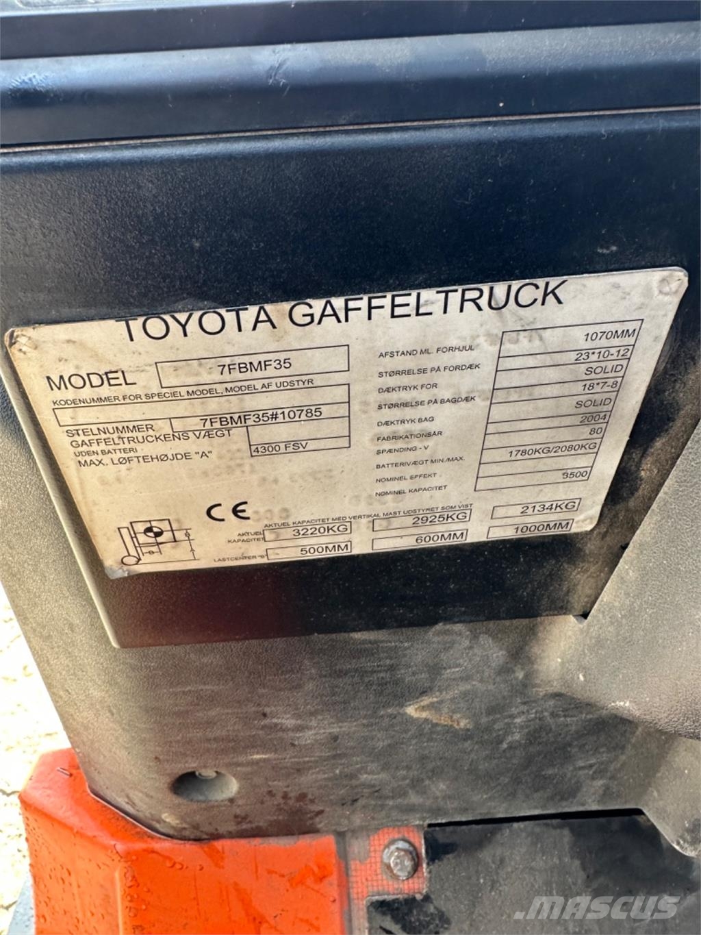 Toyota FBT35 Electric forklifts