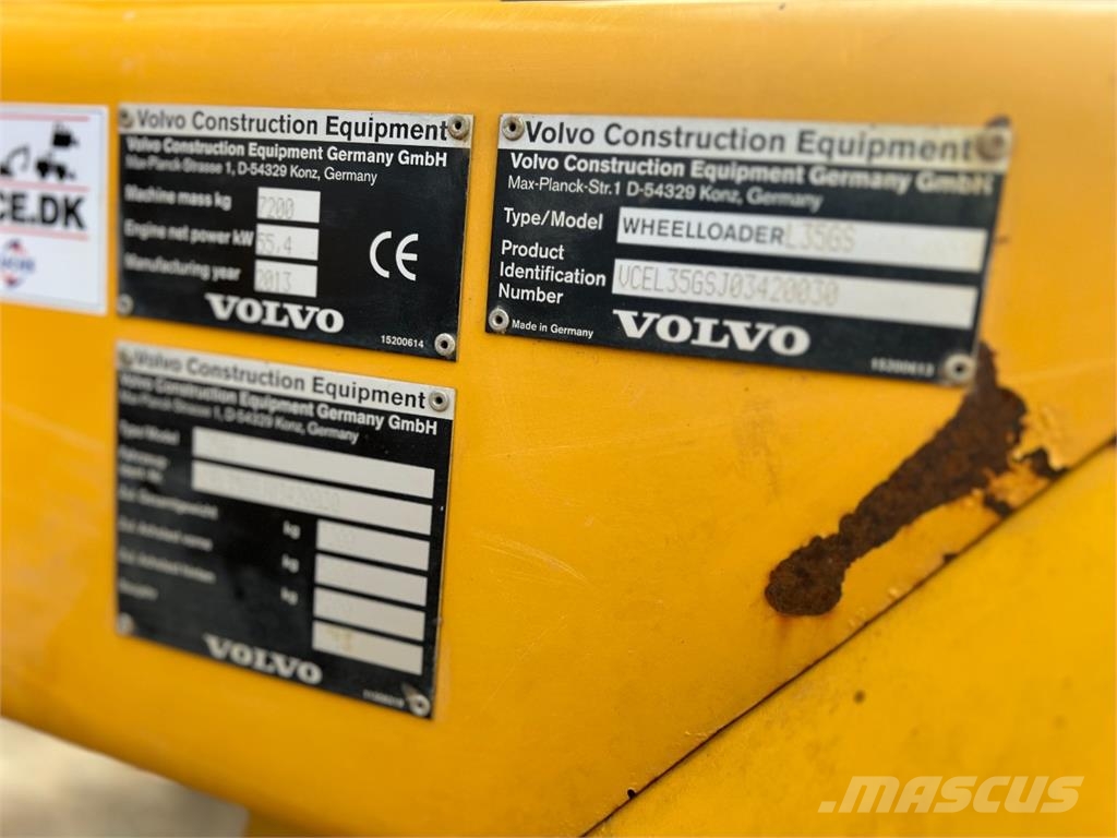 Volvo L35GS - 30 KM/T - 7.2T Motor renoveret 轮式装载机