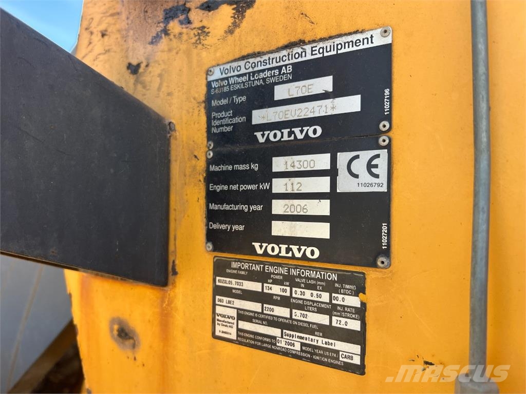Volvo L70E Læssemaskiner på hjul