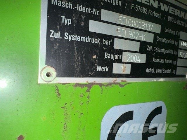 Amazone ED 902 K uden gødningsudstyr مثاقيب