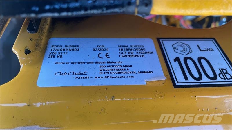 Cub Cadet XZ6 S127 Ultima Micro tracteur