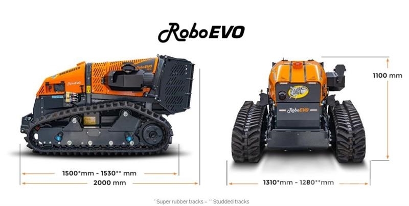 Energreen RoboEVO 130cm slagleklipper جز العشب