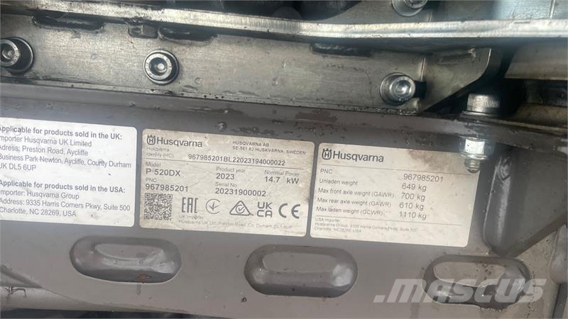 Husqvarna P520DX Inkl. 132cm klippebord ركوب الحشائش