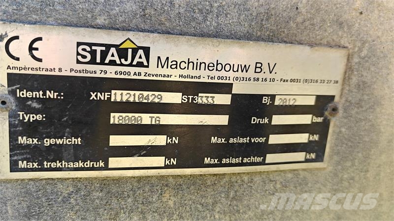 Staja 18000 TG Slamsuger / Spuler Egyéb mezőgazdasági gépek