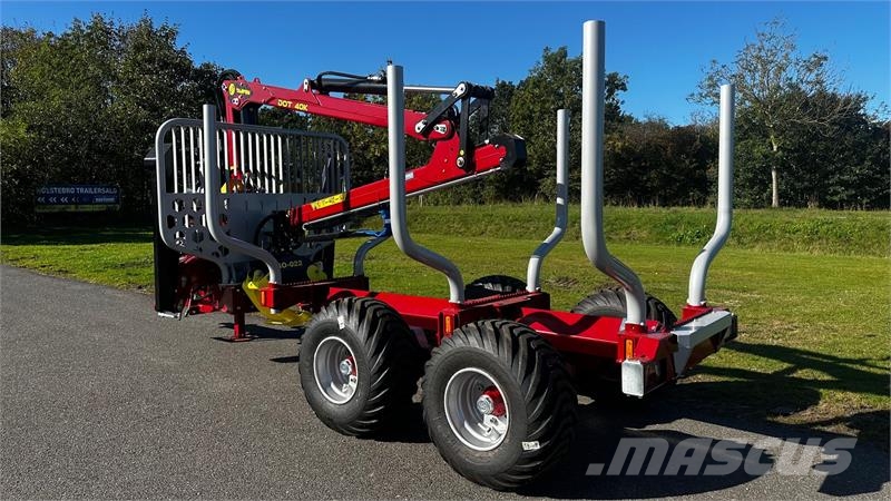 Tajfun GAP 90 med DOT 40K kran ( 7,1 M ) 林業拖車