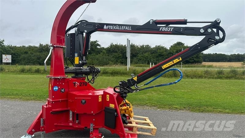 TP 270 PTO K med FTG 6,3m kran med fjernbetjent joyst 톱밥제조기