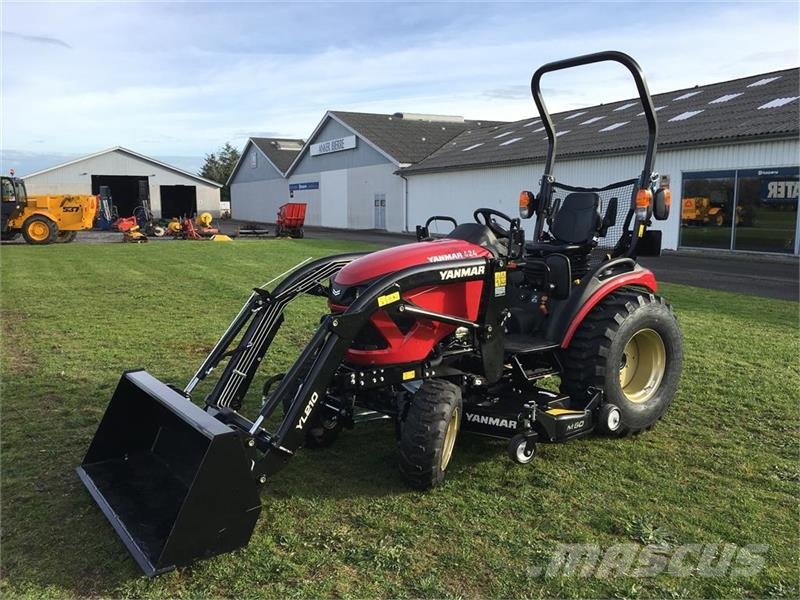 Yanmar SA 424 Med 60" klipper og frontlæsser Manji traktori