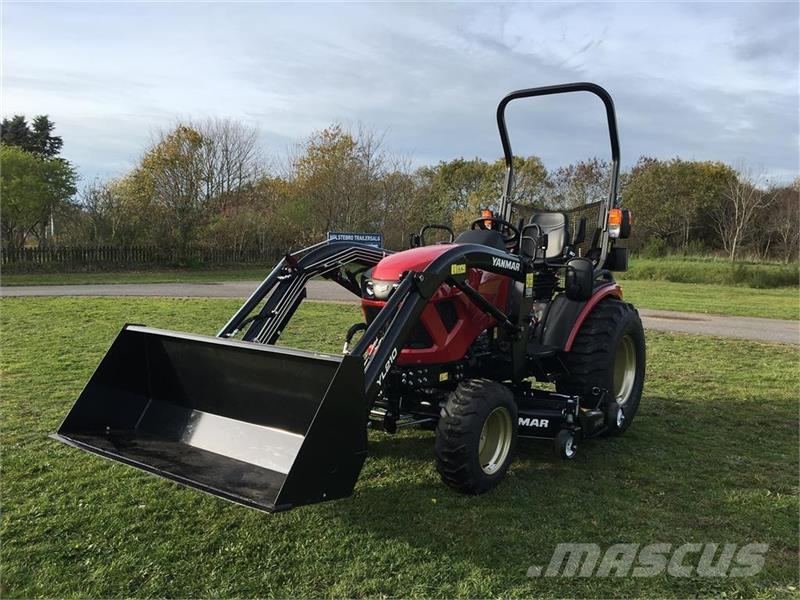 Yanmar SA 424 Med 60" klipper og frontlæsser Manji traktori