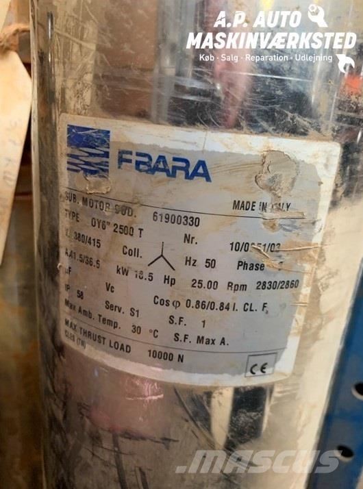 Caprari 25HK M. MOTOR Otros componentes