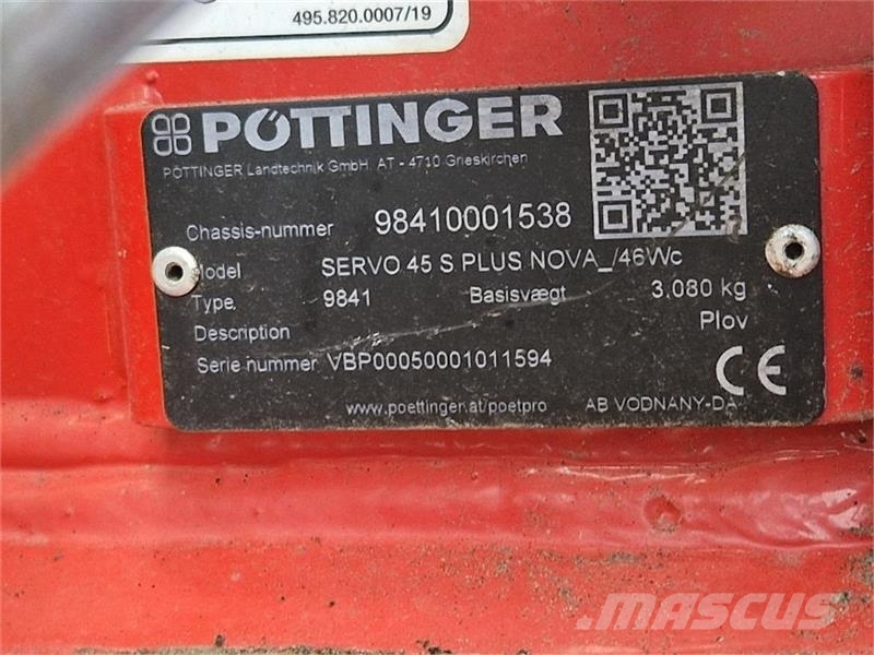 Pöttinger SERVO 45 S PLUS NOVA 6 furet 双向犁