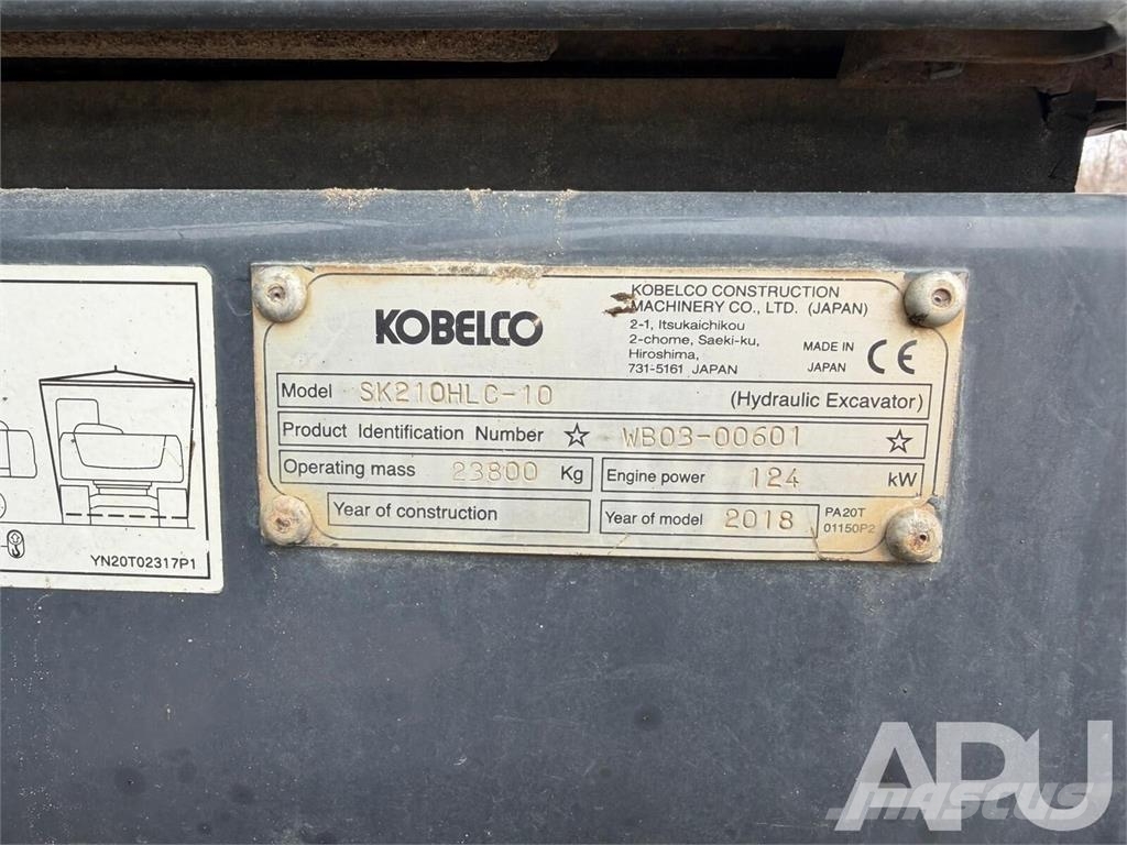 Kobelco SK210HLC-10 Vikšriniai ekskavatoriai