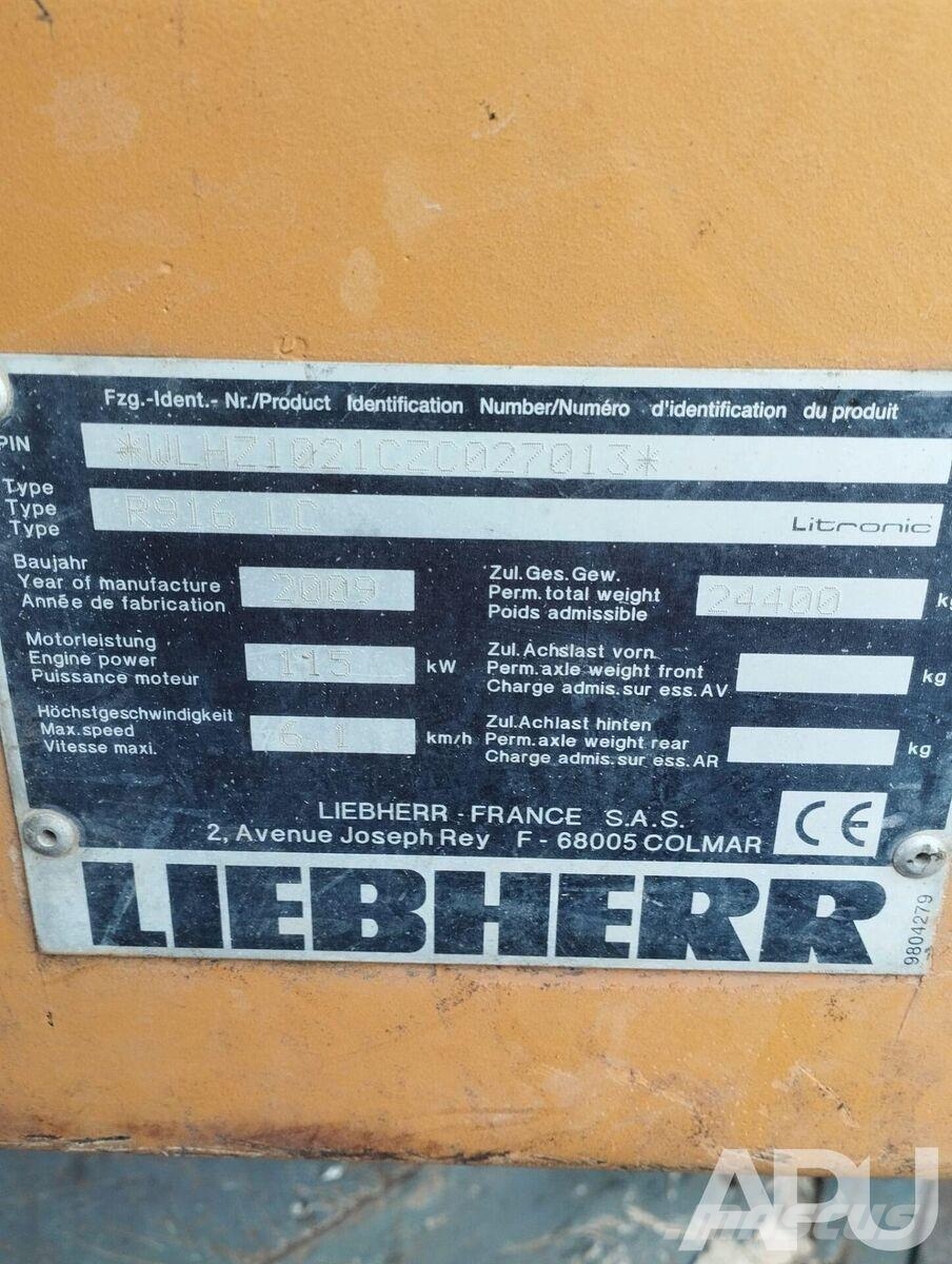Liebherr R 916 LC LITRONIC Vikšriniai ekskavatoriai