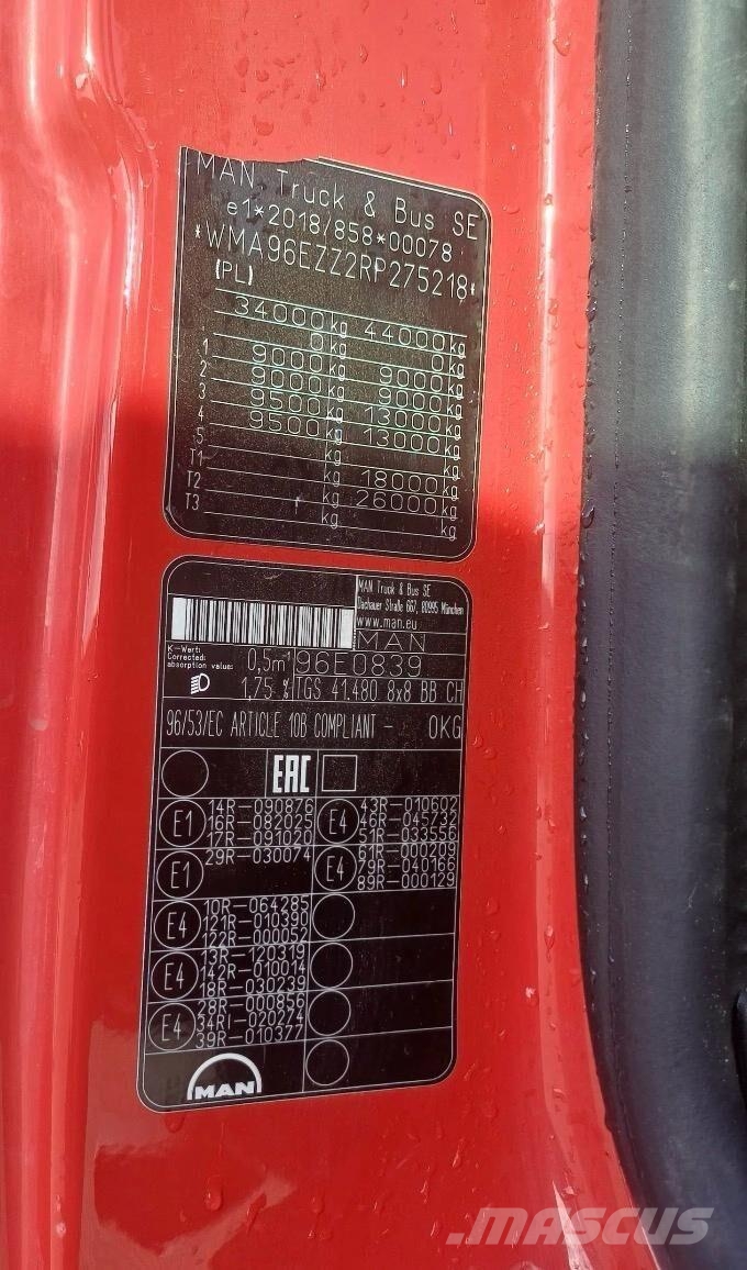 MAN TGS 41.480 KH Самосвал