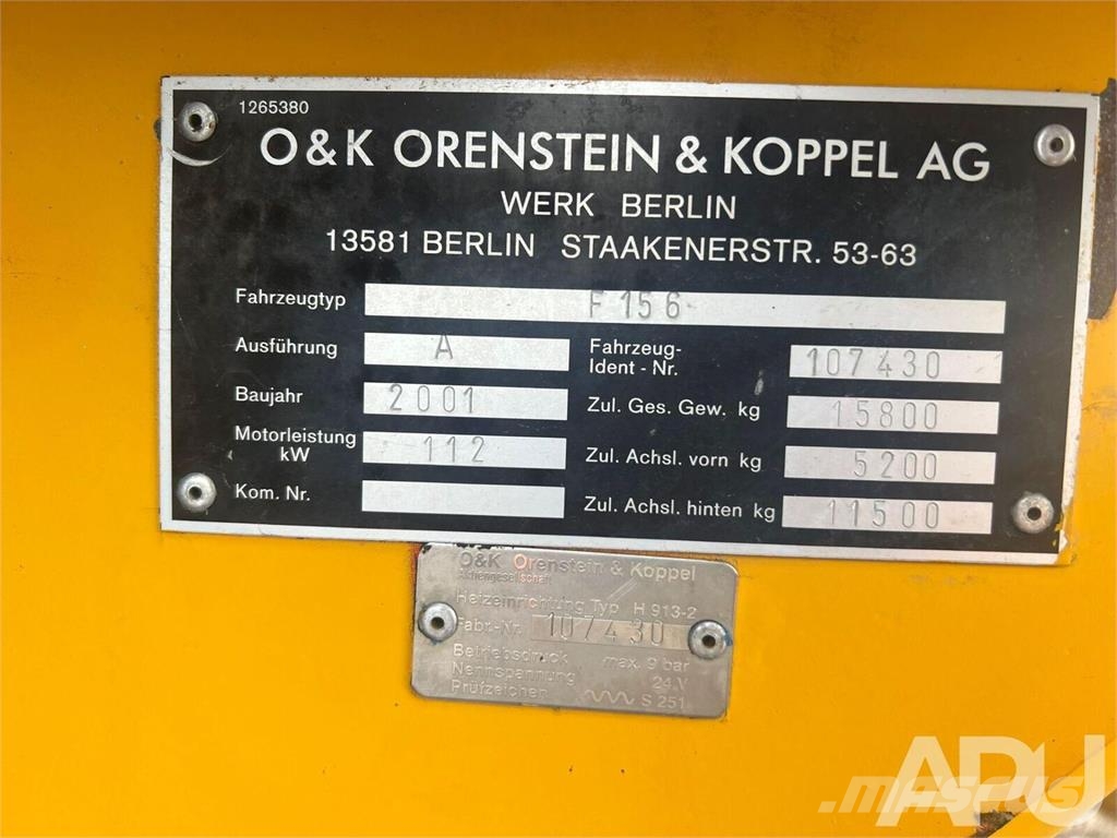 O&K F156 A ROWNIARKA Greideri