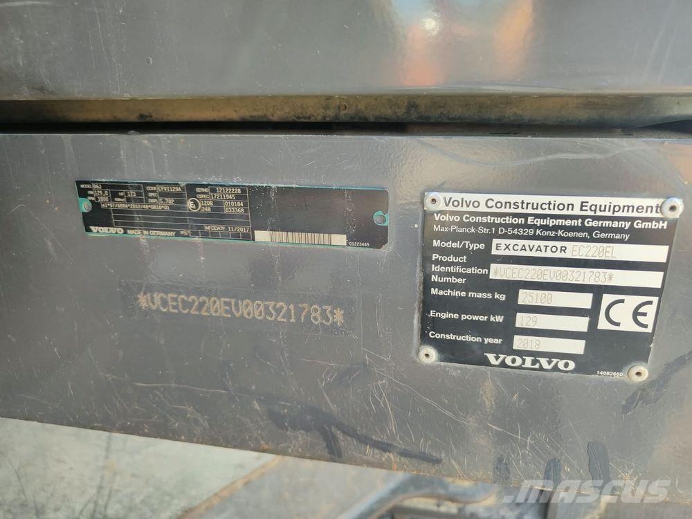 Volvo EC220EL Гусеничні екскаватори