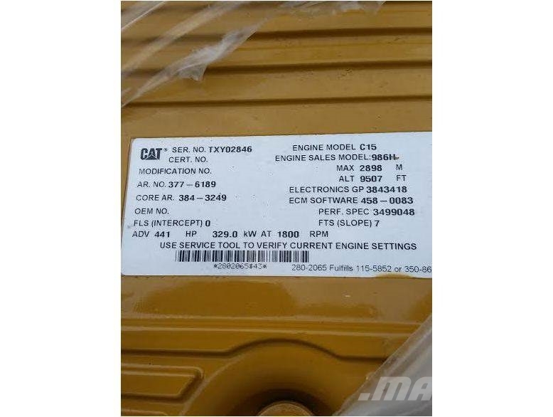 CAT C15 ACERT Muud osad