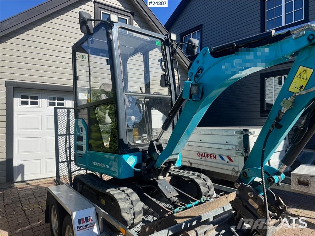 Airman AX19-7 Mini Excavator with 2 Buckets and 2021 BK M Mini kotrók < 7t