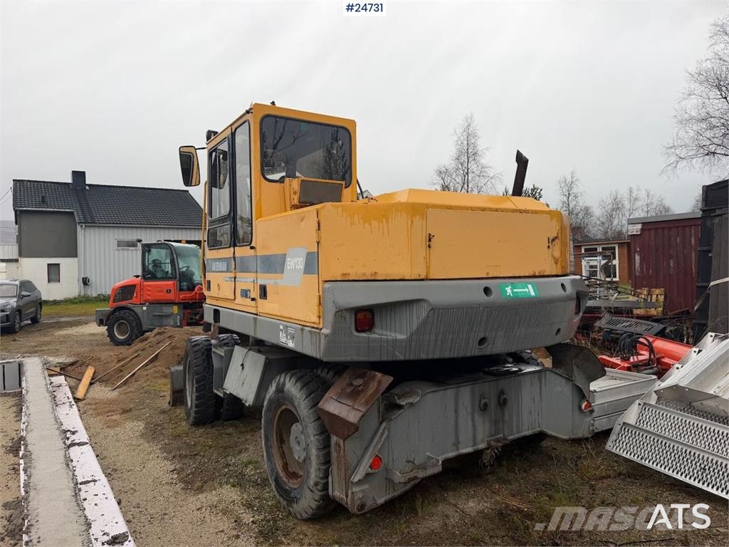 Åkerman EW130 wheel digger w/ a bucket. WATCH VIDEO Gravemaskiner på hjul