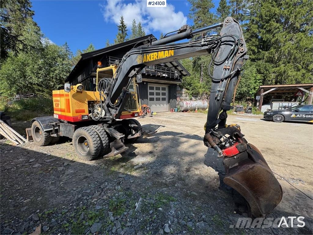 Åkerman H3M Wheeled Excavator – Tiltrotator and Bucket Excavadoras de ruedas