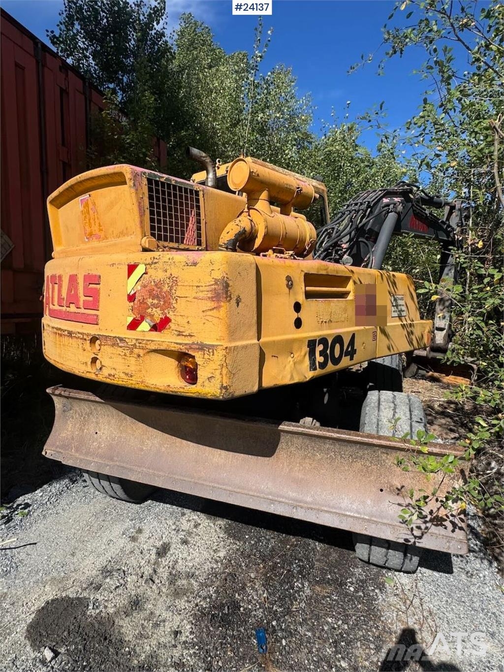 Atlas 1304 Wheeled Excavator – 2 Buckets Εκσκαφείς με τροχούς - λάστιχα