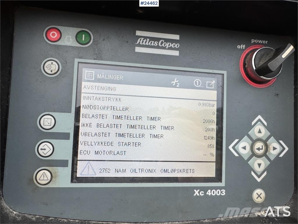 Atlas Copco XRYS 577 Compressor – only 2,300 hours! Kompressorer