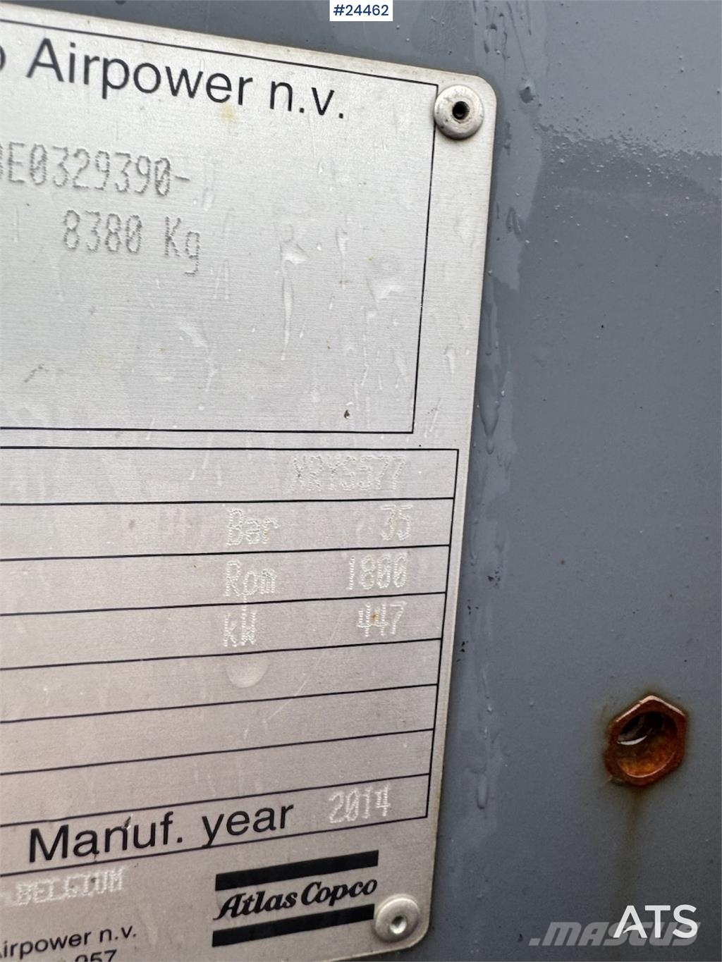 Atlas Copco XRYS 577 Compressor – only 2,300 hours! Kompressorer