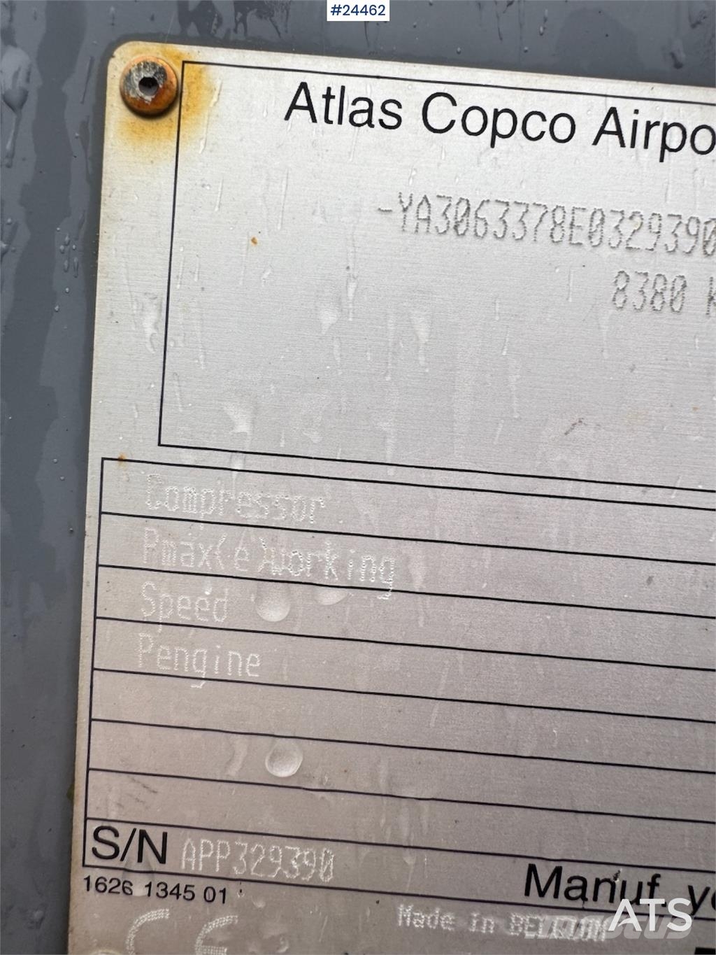 Atlas Copco XRYS 577 Compressor – only 2,300 hours! Kompressorer