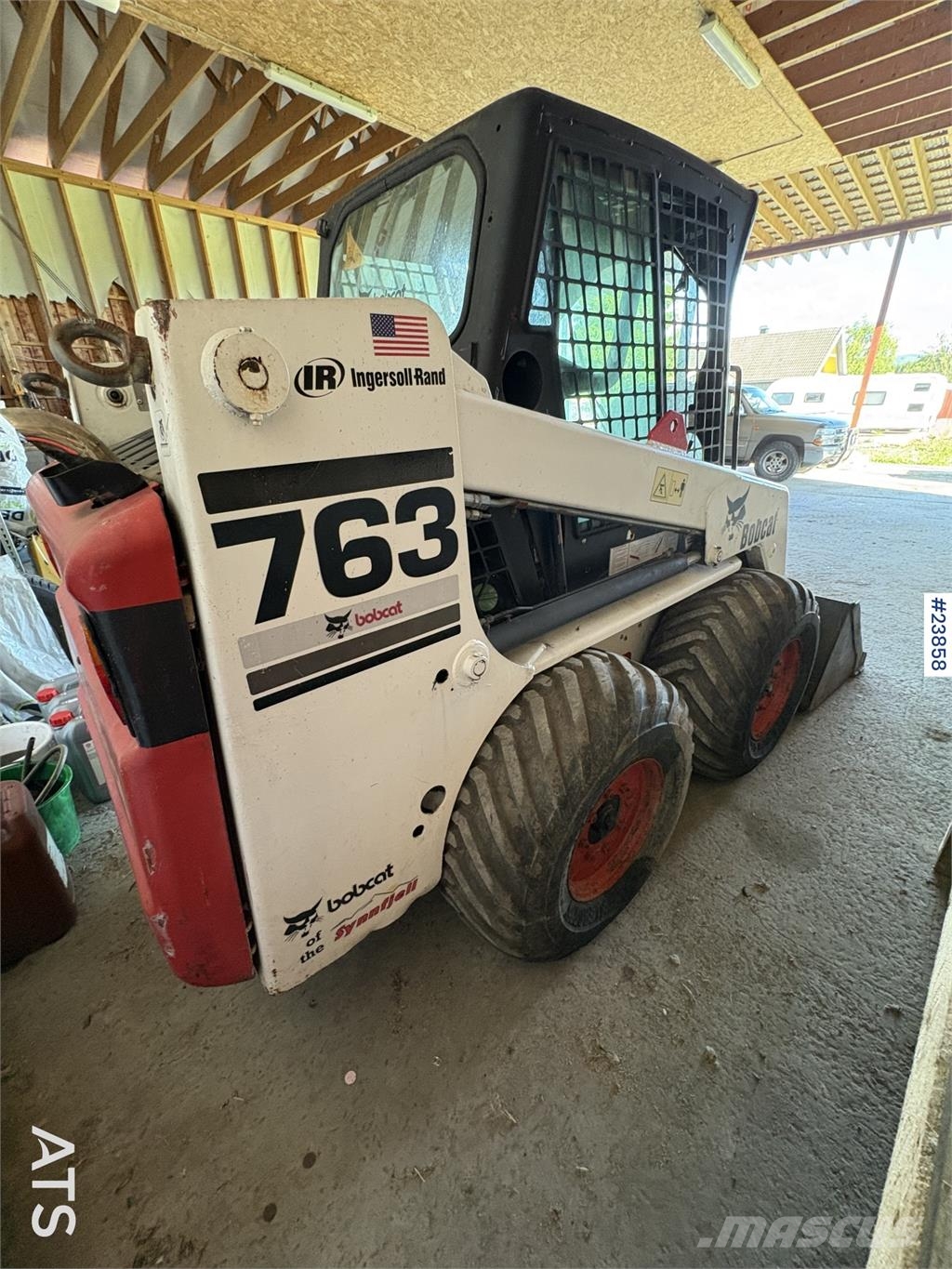 Bobcat 763 Skid-Steer Loader with Bucket, Grapple and Pal Φορτωτάκια