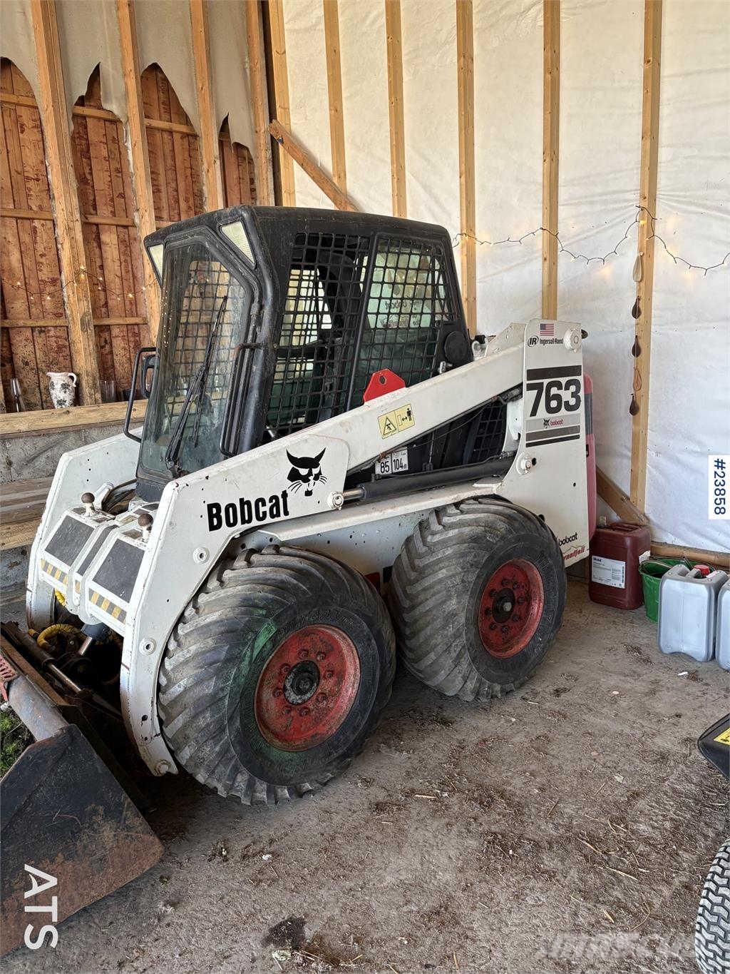 Bobcat 763 Skid-Steer Loader with Bucket, Grapple and Pal Φορτωτάκια